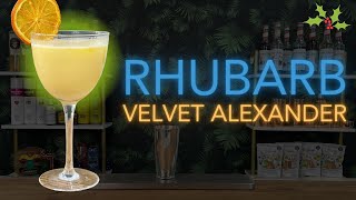 Christmas Cocktail Recipes  Rhubarb Gin Cocktails quotVelvet Alexanderquot with Advocaat [upl. by Nylrak]