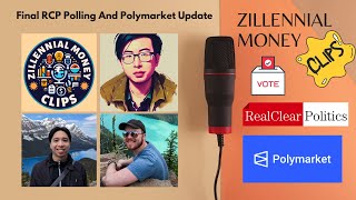 Final RCP Polling  Polymarket Odds Update For US Election 2024  Zillennial Money Clips [upl. by Kimitri]