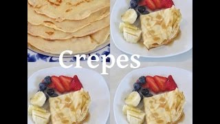 How to Make Easy Crepes طريقة سهلة لعمل كريب  Recipe157CFF [upl. by Ahseenyt]