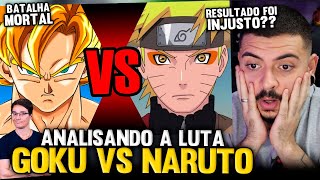 KAMUZ REAGE GOKU VS NARUTO  BATALHA MORTAL  Ei Nerd [upl. by Annahsar244]