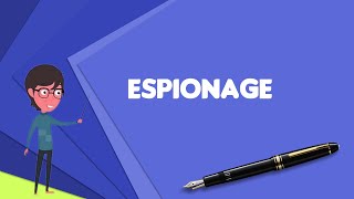 What is Espionage Explain Espionage Define Espionage Meaning of Espionage [upl. by Elkcim]