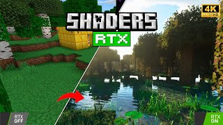 ✅Como ACTIVAR los RTX SHADERS en MINECRAFT BEDROCK 121x  SHADERS REALISTAS minecraft gaming [upl. by Ainot997]