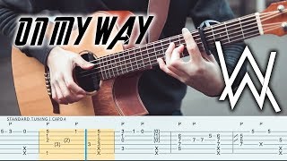 On My Way Fingerstyle Guitar Tutorial By Edward Ong [upl. by Masao]