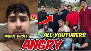 Nakul Angry On All Youtubers Carryminati Mr Beast Logan Poul And All Indian Youtubers 😡 [upl. by Hafinah657]