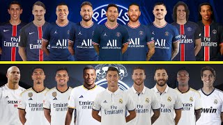 PSG Legends vs Real Madrid Legends  Ronaldo Messi Mbappe Neymar Sergio Ramos Vinicius [upl. by Acile]