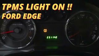 How To Replace TPMS  Tire Pressure Monitoring System  Sensors On a Ford Edge TPMS Light On [upl. by Esina]