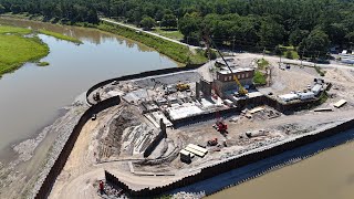 Sanford Dam — July 1 2024 — 4k drone footage shot on DJI AIR 3 [upl. by Nodnerb]