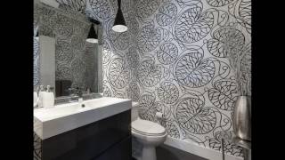 Modern bathroom wallpaper design [upl. by Reffineg]