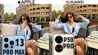 iPhone 13 Pro Max vs Huawei P50 Pro Camera Test [upl. by Herzog]