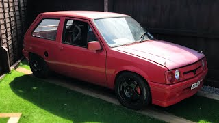 Vauxhall Nova Barn Find  Old RAC Rally Car [upl. by Ahsikahs]