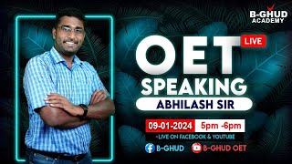 OET Speaking  BGHUD OET  LIVE  6 [upl. by Adihsaar979]