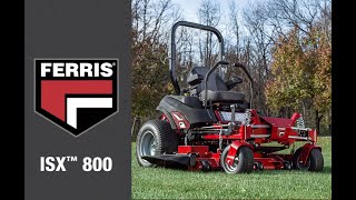 Ferris ISX800 Commercial Zero Turn Lawn Mower [upl. by Camilo]