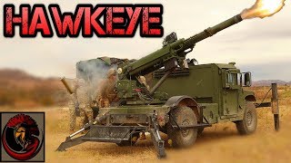 Hawkeye Mobile 105mm Howitzer  SHOOT AND SCOOT [upl. by Matless]