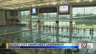 Rocket City Swim Meet Underway  July 7 2023  News 19 at 5 pm [upl. by Willabella]