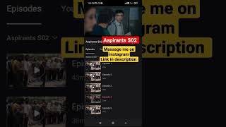 Aspirants S02 All Episode  Download All Episode Aspirants Season 2  2023 [upl. by Carnes918]