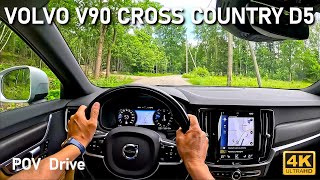 Volvo V90 Cross Country D5 245 hp AWD POV Drive 2017 [upl. by Belvia]