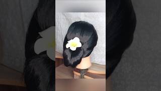 Hairstyle tutorial flowerbunhairstylesforgirls hairstyle bunhairstyle subscribe [upl. by Cloots]