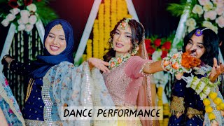 Holud Dance Performance Best Dance Performance by Beautiful Bride Best Wedding Performance 2024 [upl. by Ranee]