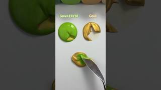 🎨Revealing the magic behind green and gold color blending shorts tiktok colortheory colormixing [upl. by Navnod]