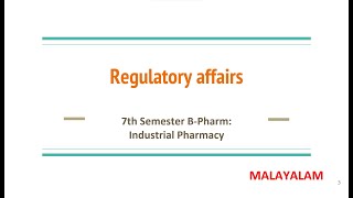 Regulatory Affairs Introduction History DutiesampResponsibilities of Regulatory affairs department [upl. by Cristin582]