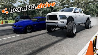 2500HP DIESEL DRAG TRUCK WAS INSANE  BeamNGdrive MP [upl. by Xirtaeb]