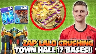 TH17 ZAP LALO HITS WITH RIQIREZ FROM TRIBE GAMING  WAR ATTACKS  Clash of Clans [upl. by Jud471]