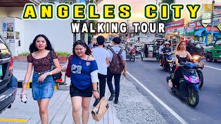 Exploring the busiest Streets of ANGELES CITY PAMPANGA  Roadside Market Street Foods and Churches [upl. by Yelnek]