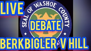 Live County Commission debate Berkbigler v Hill [upl. by Aduh]