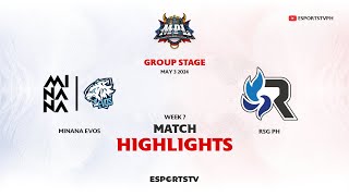 Minana EVOS vs RSG PH HIGHLIGHTS MPL PH S13  RSG vs MNNE ESPORTSTV [upl. by Em]