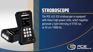 Product presentation Stroboscope PCELES 103  PCE Instruments [upl. by Tarah]