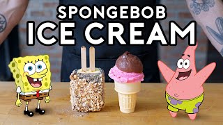 SpongeBob and Patrick Ice Cream from The Fry Cook Games  Binging with Babish [upl. by Anyala]