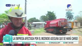 Empresa afectada por incendio asegura que se hará cargo [upl. by Rivera]