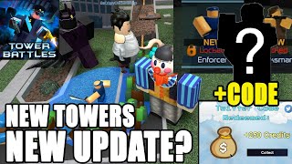 NEW TOWER BATTLES UPDATE  CODE ROBLOX TOWER BATTLES [upl. by Cassey]