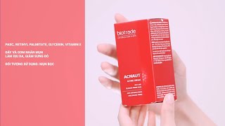 BIOTRADE VIETNAM  Hướng dẫn sử dụng Kem trị mụn Acnaut Active Cream [upl. by Kuehnel]