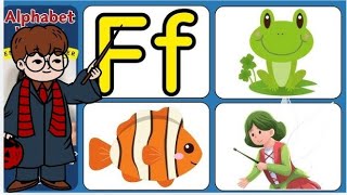 WORDS START WITH F  ALPHABET  F WORDS  ABCD  LEARNING VIDEO 😍 [upl. by Beret]