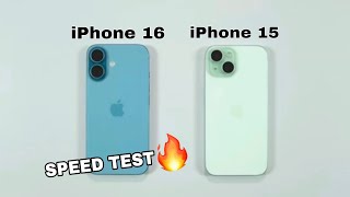 iPhone 16 Vs iPhone 15  SPEED TEST [upl. by Tuck]