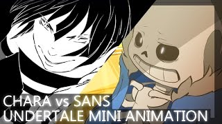 Undertale mini Animation  Chara vs Sans [upl. by Durnan]