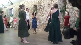 Banshee Ceilidh Band The Eightsome Reel at Naas Court Farm Lydney [upl. by Elinet362]