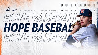 Hope vs Calvin  Baseball 5124  NCAA D3 Baseball  MIAA Baseball [upl. by Anaidni]