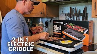 Electric Griddle  2in1 Electric Griddle amp Countertop Burner [upl. by Bascio897]