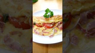 Omelette shorts omelette recette recettefacile food cooking recipe tomato trending quick [upl. by Ettenuahs]