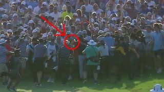 Fans SWARM Mickelson and Koepka on Last Hole  2021 PGA Championship [upl. by Zanze]