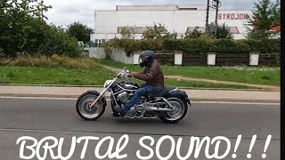 2004 Harley Davidson Vrod with Screaming Eagle exhaust brutal sound [upl. by Nealon]