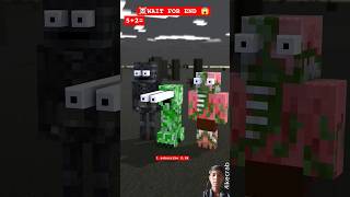 Zombie Becomes Herobrine in King Arthurs Sword Challenge shorts trollface trending Mikecrab [upl. by Leuqim]