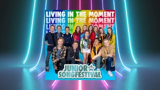 9 FINALISTEN JSF 2022  LIVING IN THE MOMENT 🎶 OFFICIAL LYRICVIDEO  JUNIOR SONGFESTIVAL 2022 🇳🇱 [upl. by Halludba171]