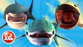 ALL XXL SHARKS UNLOCKED  HUNGRY SHARK WORLD  NEW SHARK GAMEPLAY [upl. by Iinden]