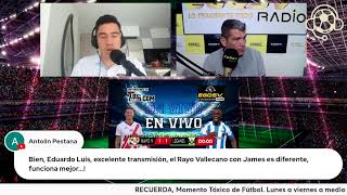 Rayo Vallecano vs Leganés EN VIVO JAMES ARRANCA DE TITULAR [upl. by Uhp]