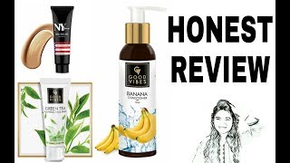 Goodvibes Green tea face fash Goodvibes banana conditioner honest Review giveaway [upl. by Iturhs]