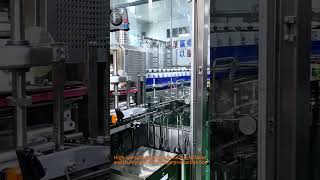 Highspeed labeling machine for red bean and barley water beverage production line [upl. by Darlene]