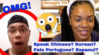 Shocking Foreigners On Omegle TV 😱 Speaking Their Language [upl. by Animlehliw]